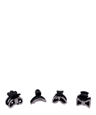 12 pieces Assorted Mini Hair Claw  HW320001 BLACK